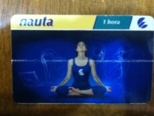 Internet card (front)